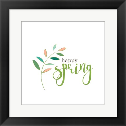 Framed Happy Spring Print
