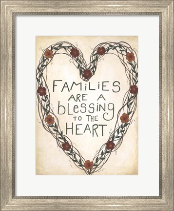 Framed Families are a Blessing Print