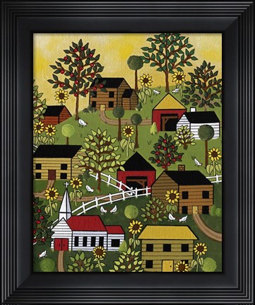 Framed 10 Chicks Print