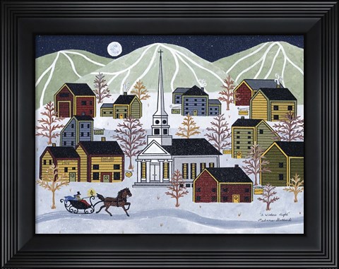 Framed Winter Night Print