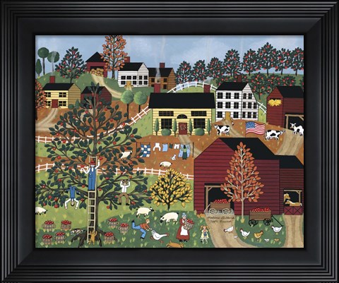 Framed Apple Harvest Print