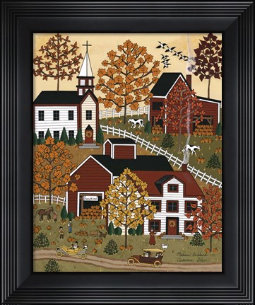 Framed Autumn Drive Print