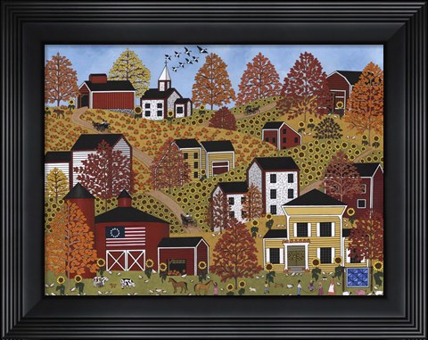 Framed Autumn Hills Print