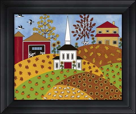 Framed Autumn Tapestry Print