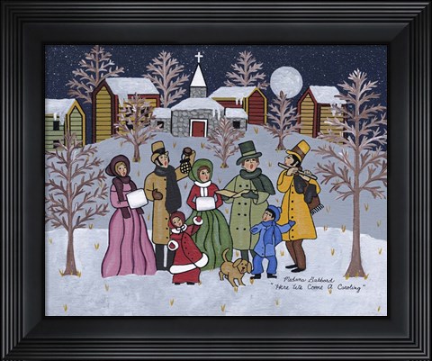 Framed Caroling Print