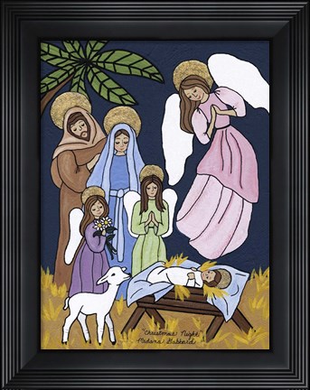 Framed Christmas Night Print