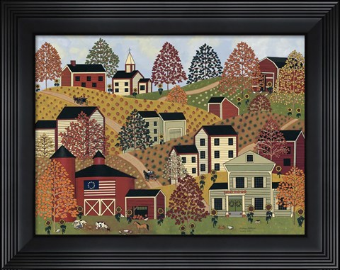 Framed Country Hills Print