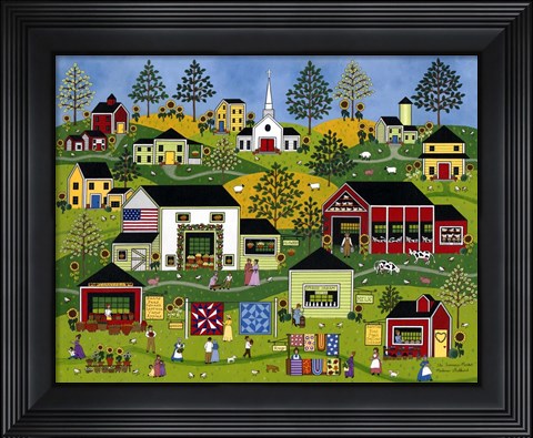 Framed Farmers Market Print
