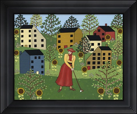 Framed Golf Gal Print