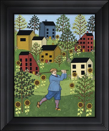 Framed Golf Guy Print