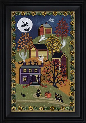 Framed Happy Halloween Print