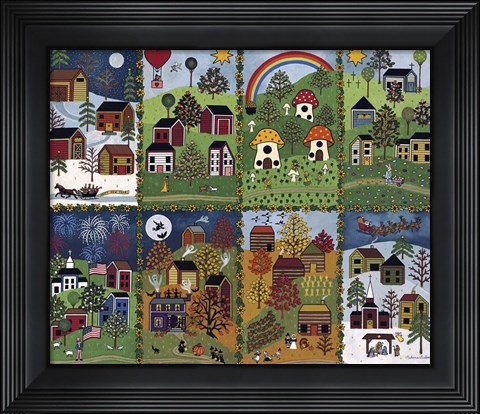 Framed Happy Holidays Print