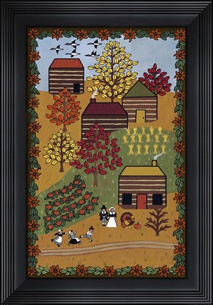 Framed Happy Thanksgiving Print