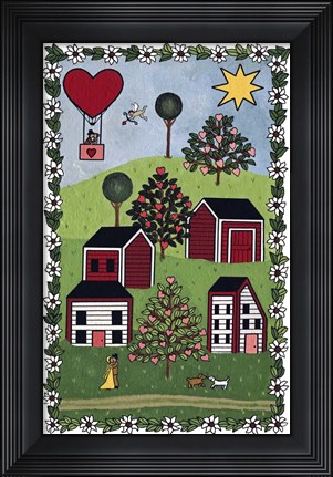 Framed Happy Valentine Print