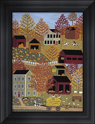 Framed Hay Ride Print