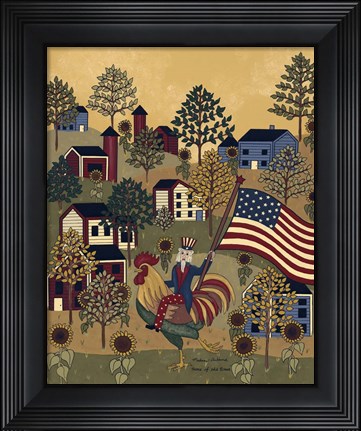 Framed Home Of The Brave Print