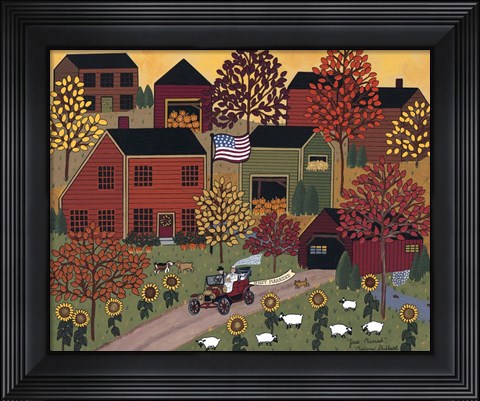 Framed Just Married Print