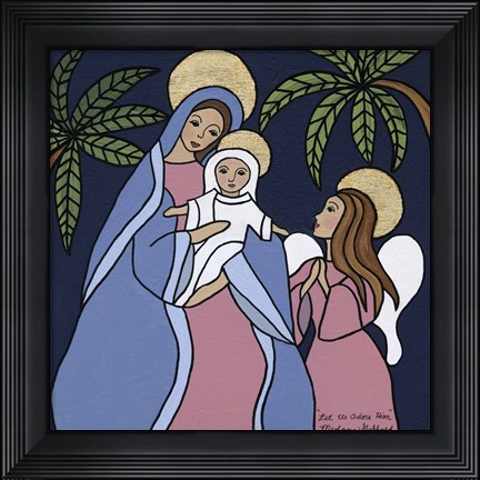 Framed Let Us Adore Him Print