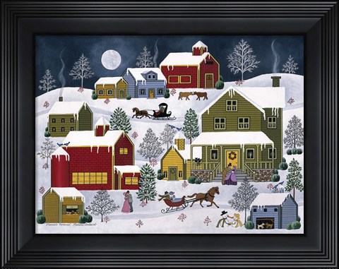 Framed Moonlit Romance Print