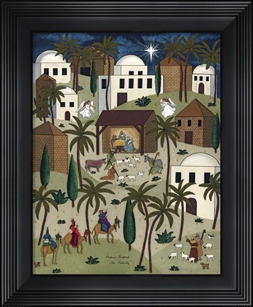 Framed Nativity Print