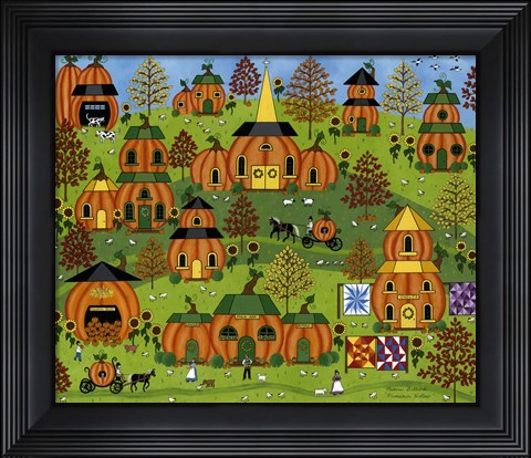 Framed Pumpkin Hollow Print