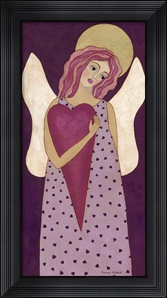 Framed Purple Angel Print
