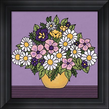 Framed Spring Bouquet Print
