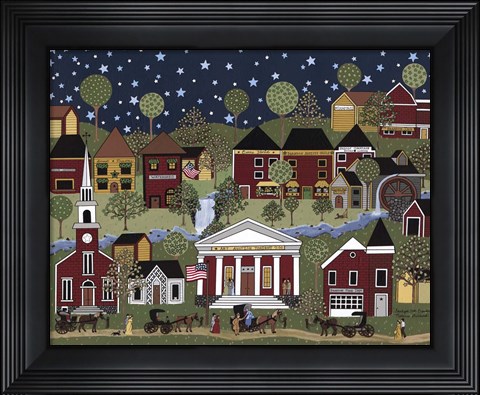 Framed Starlight Over Brandon Print