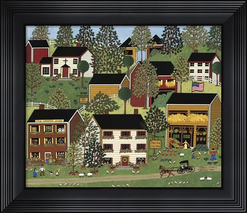 Framed Summer Hills Print