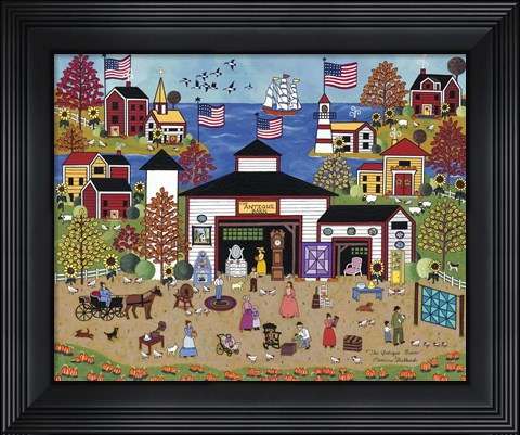 Framed Antique Barn Print