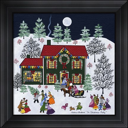 Framed Christmas Party Print