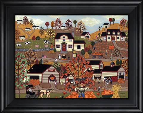 Framed Pumpkin Festival Print