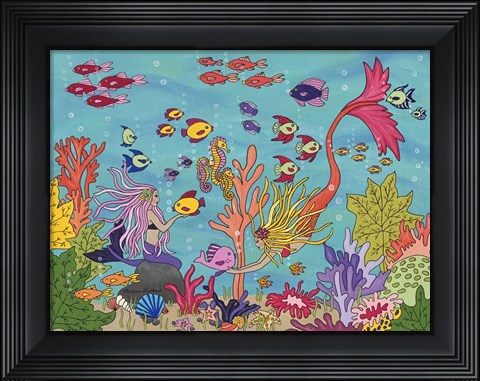 Framed Under The Sea Print