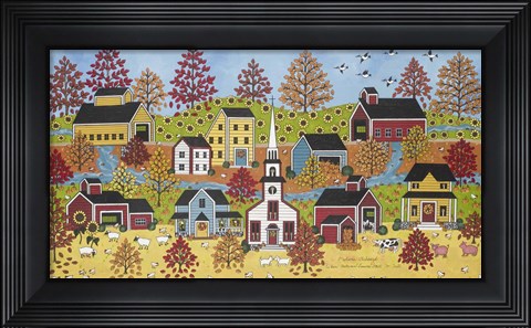 Framed When Autumn Leaves Start To Fall Print