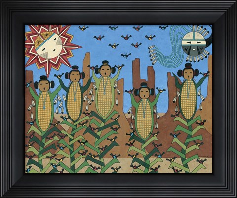 Framed Corn Maidens Print