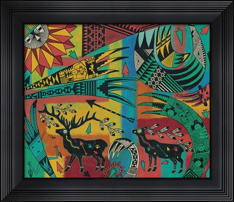 Framed Sunrise Elk Print