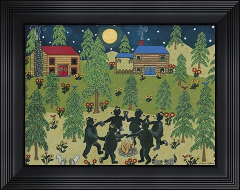 Framed Campfire Dance II Print