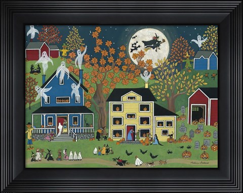 Framed Halloween on Maple Street Print