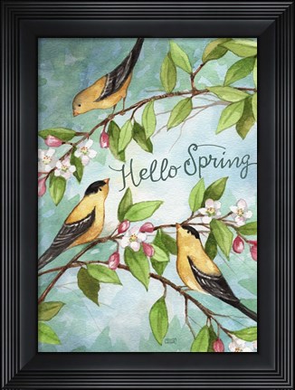 Framed Hello Spring Print