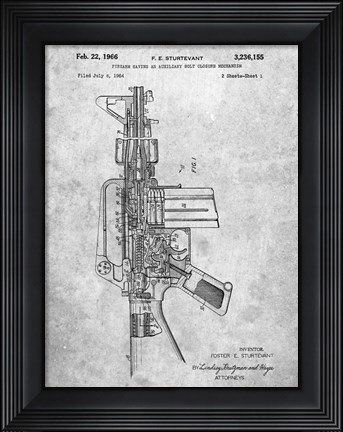 Framed Firearm With Auxiliary Bolt Closure Mechanism Patent - Slate Print