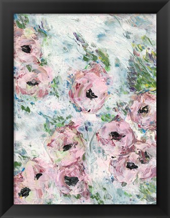 Framed Pink Flowers Print