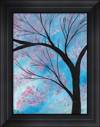 Framed Cherry Blossoms Tree Print