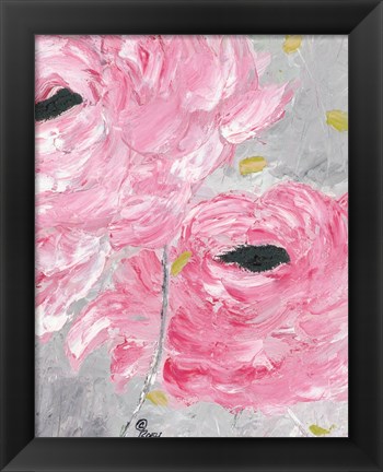 Framed Bold Rose Blooms Print