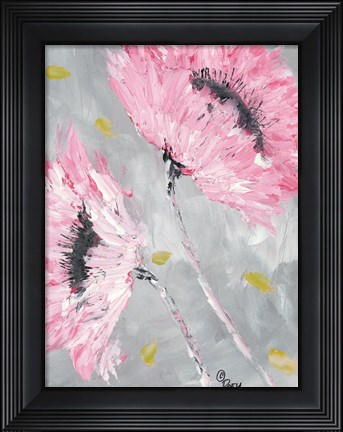 Framed Bold Pink Blooms Print