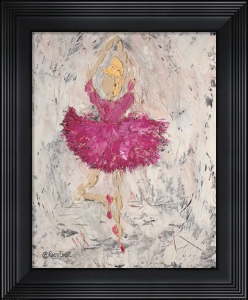 Framed Ballerina on Stage Print