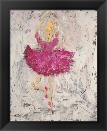 Framed Ballerina on Stage Print