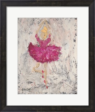 Framed Ballerina on Stage Print