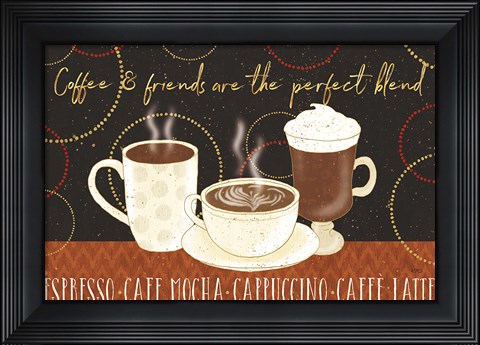 Framed Fresh Coffee I Print
