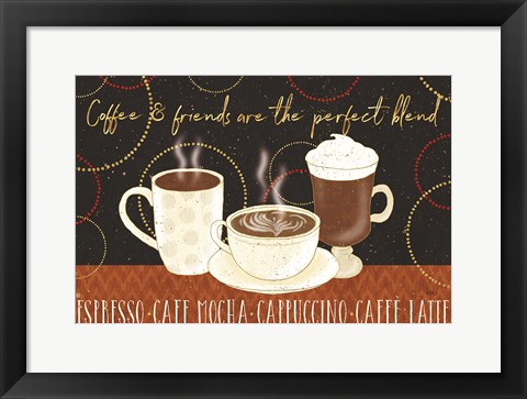 Framed Fresh Coffee I Print