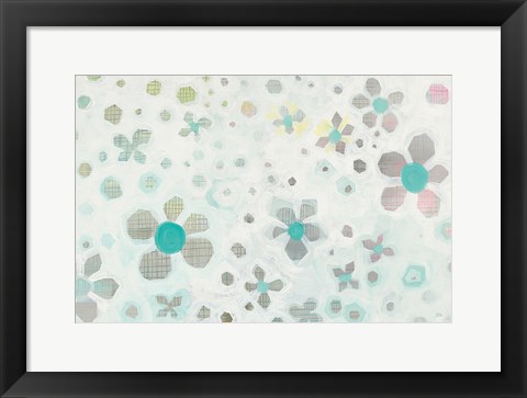 Framed Graph Blooms Print